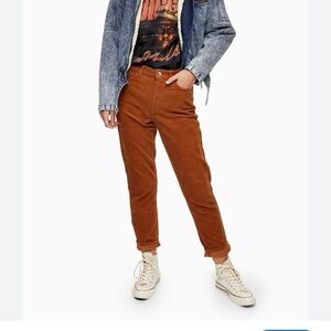 Topshop Women's Corduroy Mom Jeans